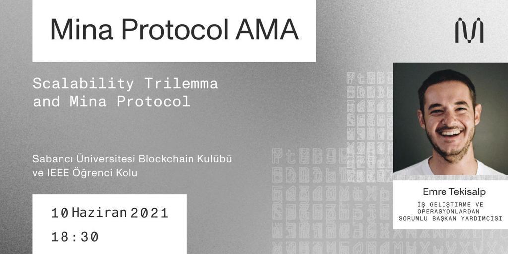 10 Haziran 18:30'da İş Geliştirme ve Operasyonlardan Sorumlu Başkan Yardımcımız Emre Tekişalp'in <a href="/etekis/">Emre Tekisalp</a> konuk olacağı, @SUBlockchain ve <a href="/ieeesabanci/">Sabancı University IEEE Student Branch</a> ile gerçekleştireceğimiz etkinliğe davetlisiniz.💡

Detaylar için takipte kalın.🙌