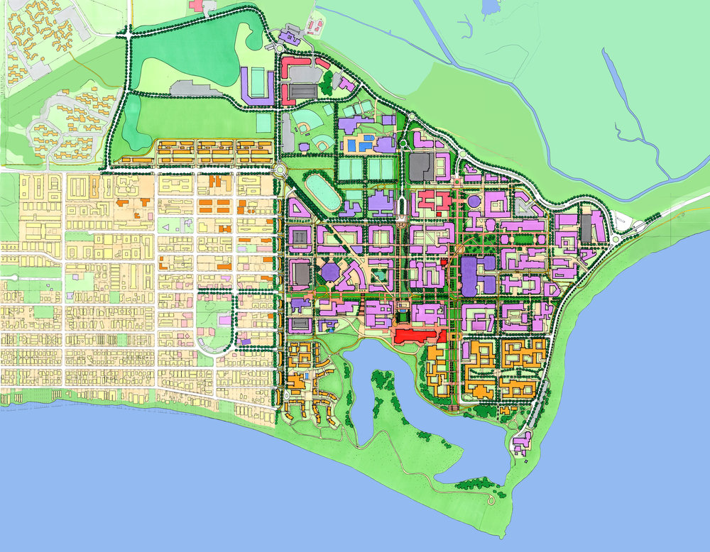 UDAStudio's tweet photo. #UDAreflection: Campus Master Plan for the Univ. of CA, #SantaBarbara. #UCSB feared they had run out of space on their campus. UDA worked with the univ. to rediscover &amp; expand its campus structure, resulting in a plan to accommodate years of growth with new campus public spaces. https://t.co/tB3xipl0Vj