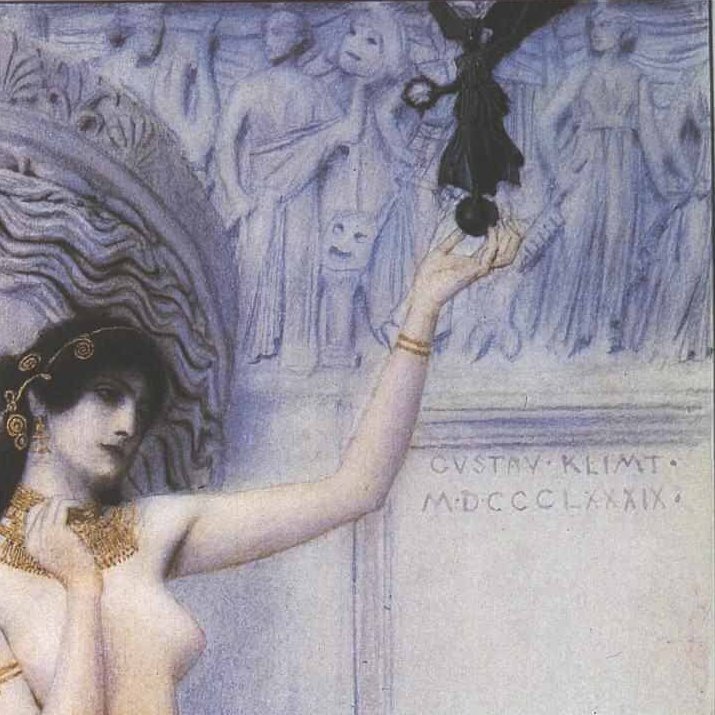 Allegory of Sculpture by Gustav Klimt, 1889