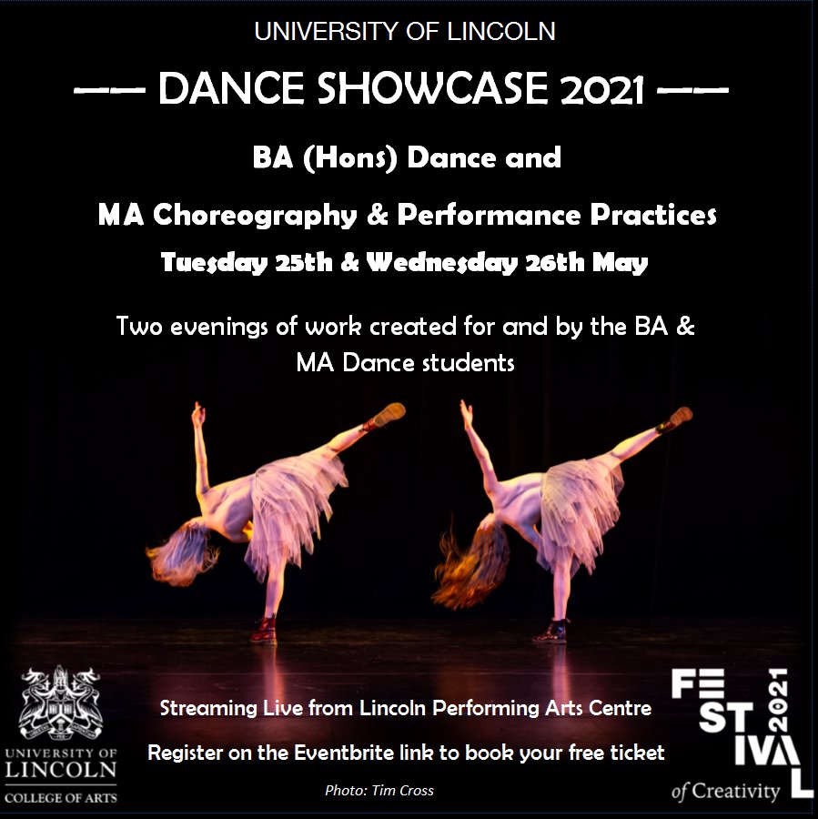 UoL_Dance's tweet photo. We are very excited to announce that our 2 evening performances showcasing assessment work from students across both the BA and MA will be live streamed for free! Registration is essential and can be done on the link below:

https://t.co/XsITgqJYhV https://t.co/I8aiYND22U