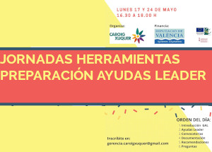 divaladl's tweet photo. El Grupo de Acción Local #Caroig #Xúquer organiza los días 17 y 24 de mayo con apoyo de la delegación de #desarrollorural de @dipvalencia un completo taller online para que #emprendedores rurales conozcan las claves de las ayudas LEADER. +info: https://t.co/Xi80GBzV68 #redteval https://t.co/MGJHgBXDrM