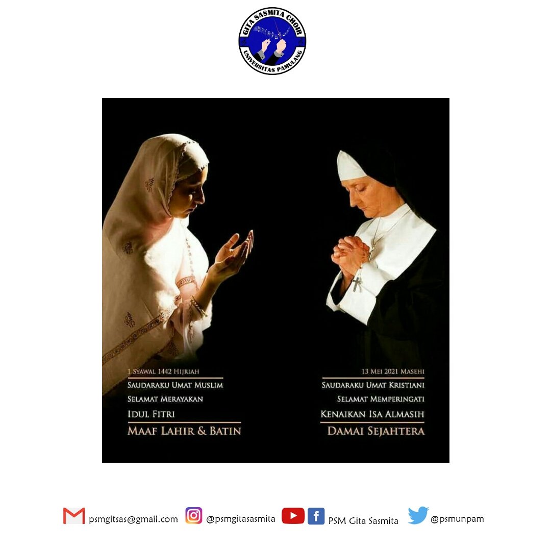 Kita tidak perlu berdosa agar kasih karunia melimpah. Kita adalah pendosa dan hanya perlu mengakuinya agar kasih karunia melimpah. Selamat Hari Raya Idul Fitri dan Kenaikan Isa Almasih

#psmgitasasmita
#choir
#iedmubarak
#kenaikanisaalmasih
#universitaspamulang