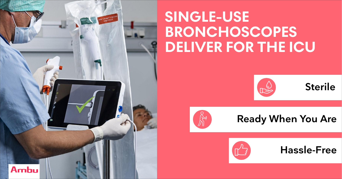 The future of bronchoscopy in the ICU is clear – especially with today’s heightened awareness on infection prevention. Single-use bronchoscopes are one of the best ways to prevent device-related patient cross-contamination for many procedures. Learn more: ow.ly/pKfT50ELMGK
