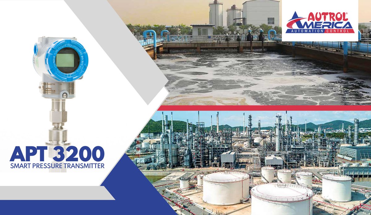 AutrolC's tweet photo. #APT3200 is a two-wire loop power #transmitter and has a standard 4/20mA output scaled for desired output pressure range and is used to measure #liquid, #gas, or #steamflow and the #liquidleveldensity of the medium.
Please call - 847-779-5000 or visit - https://t.co/YA7Z1ntLvY https://t.co/vfSTwwzQWE