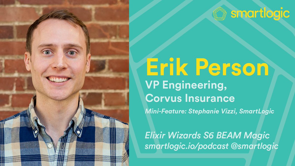 This week on Elixir Wizards — Erik Person from <a href="/CorvusInsurance/">Corvus Insurance</a> talks with us about his path in programming and how the BEAM fits in to the stack overall at Corvus. Plus! Stick around for a mini-feature with SmartLogic's own <a href="/homerade/">homerade</a> smr.tl/3hhprwl #myelixirstatus