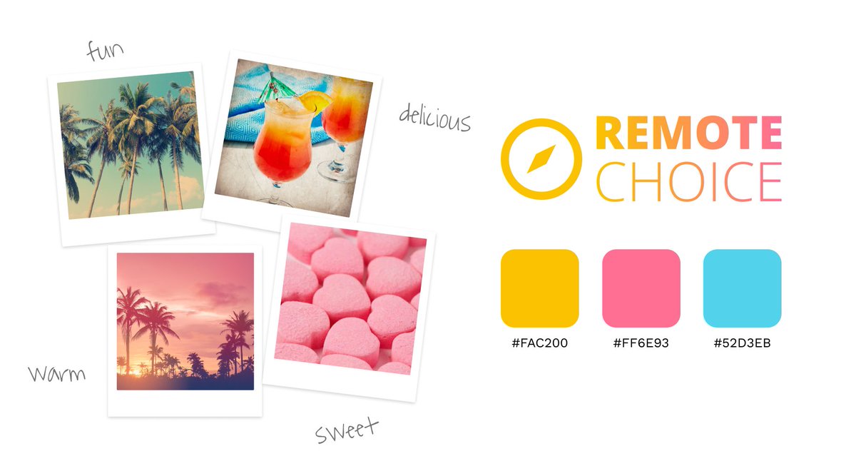 lifelivedfreelx's tweet photo. I came up with more vibrant colours for Remote Choice, so it feels more fun and less corporate. This was brought on by @ArisAlexis who suggested to use more captivating colours. I agreed with him so I did!
Here's some context to my colour choices β¨
#remotechoice https://t.co/nlAeV8y2fw