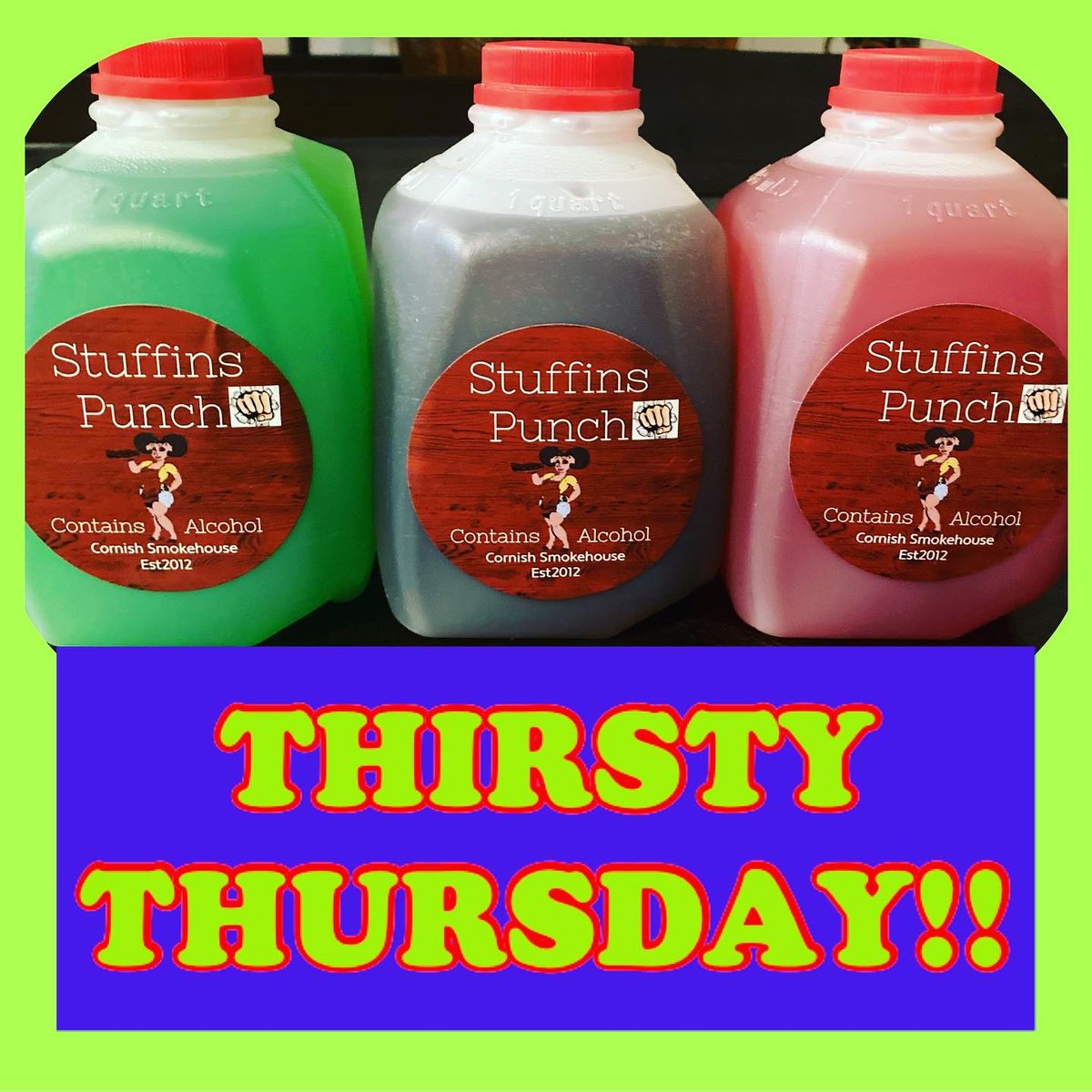 CornishBBQ's tweet photo. Thirsty Thursdays only @CornishBBQ #GetUrDrinkOn #ContainsAlcohol😜 https://t.co/I0bMzckxNg