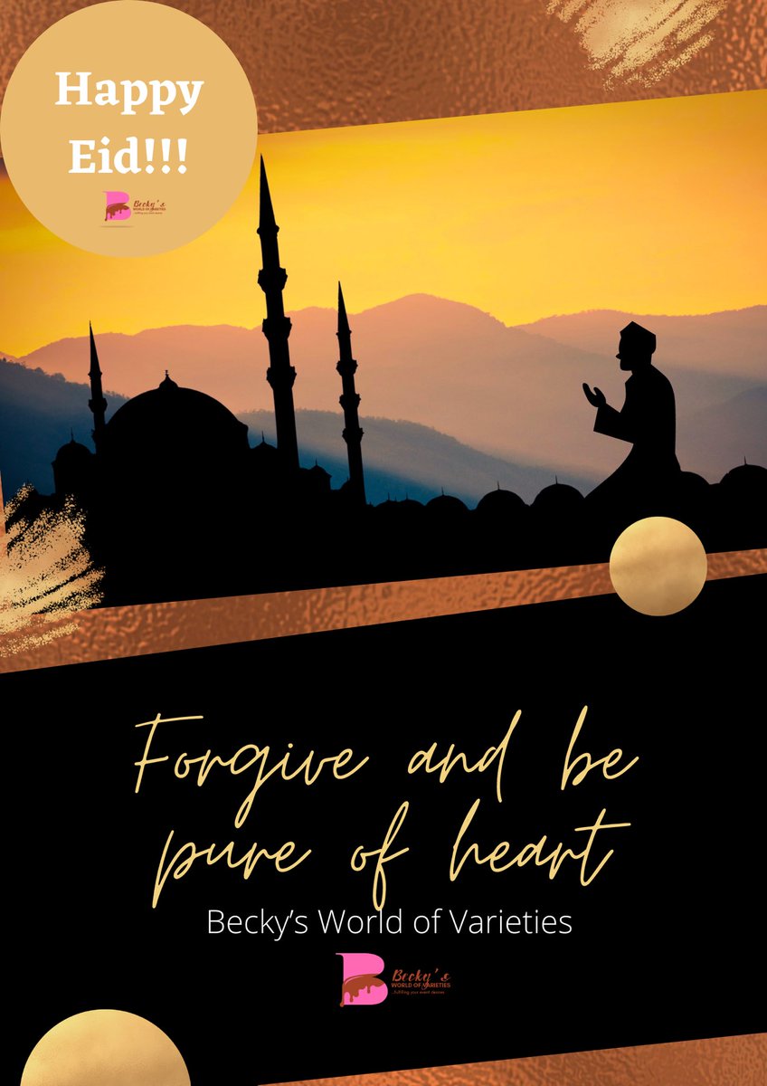 beckysworldov's tweet photo. Forgive and be pure of heart! ❤️Happy celebration to our Muslim clients, friends and fam! ❤️❤️
#eidmubarak #eid #eid2021 https://t.co/jxBCUtA4Bh