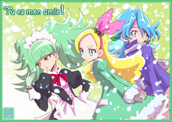 【group picture】
Tu es mon amie!
友だち…❣️
#precure 