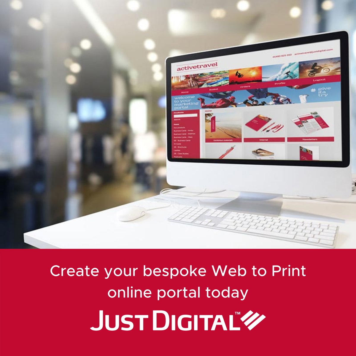 We offer user friendly and intuitive Web to Print solutions that are bespoke and branded. Users can order a range of printed literature and large format print, which are produced in house, and dispatched with any stock items ordered, all housed in our fulfilment centre.