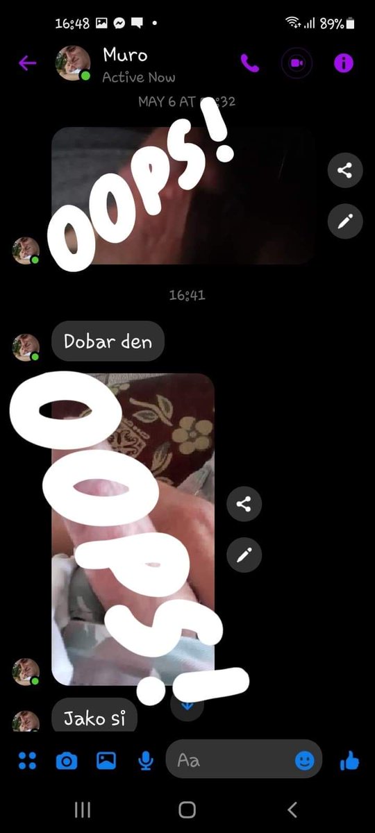 suspendiranata's tweet image. Да го направиме познат педофилот кој на 14 годишно девојче му праќа фотографии од својот полов орган и притоа бара фотографии од нејзините гради. Ако некој од Вас го има за пријател избришете го за Ваша безбедност и безбедноста на Вашите деца. #СтопПедофилија

Пинг: @o_spasovski