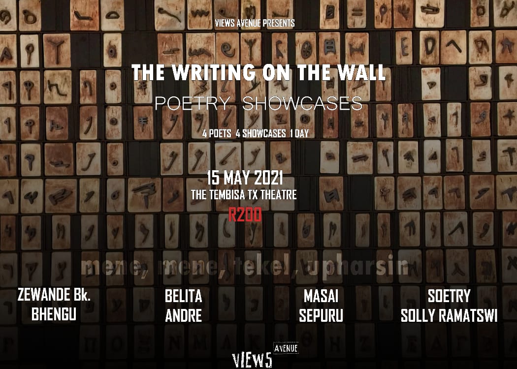 Alright, we spoke about a few events in the show today so here's all the info for you to check out.

Catch <a href="/Zewande/">Zéwande Bk. Bhengu</a> <a href="/Masai_Sepuru/">Masai Sepuru</a> <a href="/belitaandre_/">Belita Andre</a> &amp; <a href="/soetry_sa/">Solly Ramatswi</a> at the Tembisa TX Theatre this Sat. More info: bit.ly/3eFwb5w
#TheQuietConversation