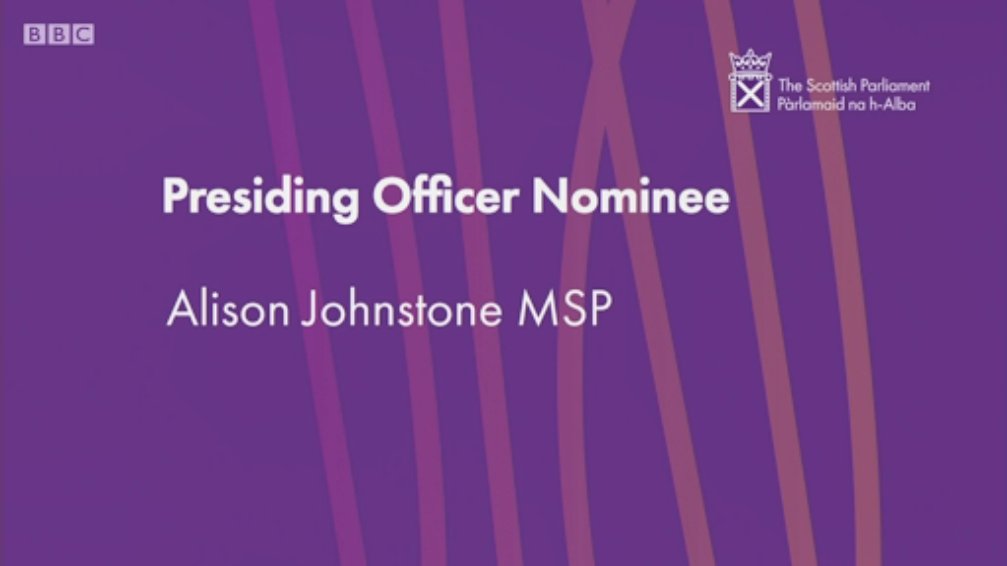 Scottish Parliament TV graphic