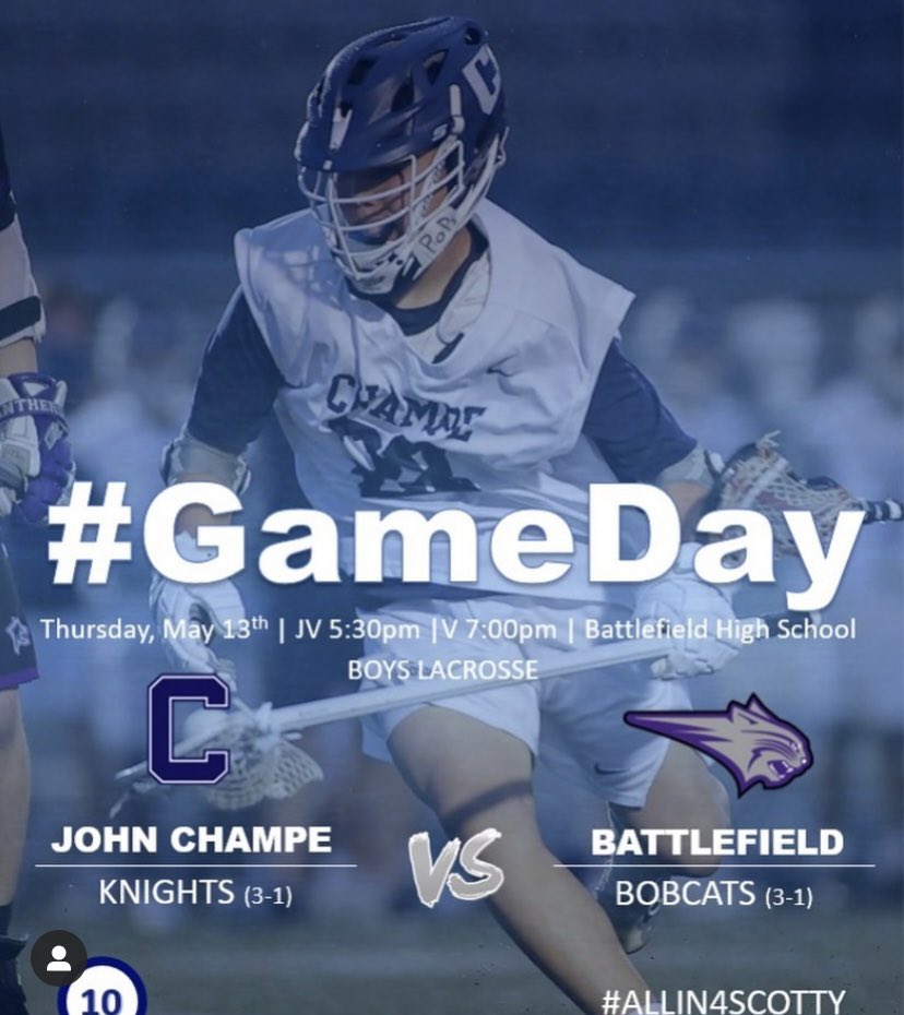 Game day for the knights! #AllIn4Scotty