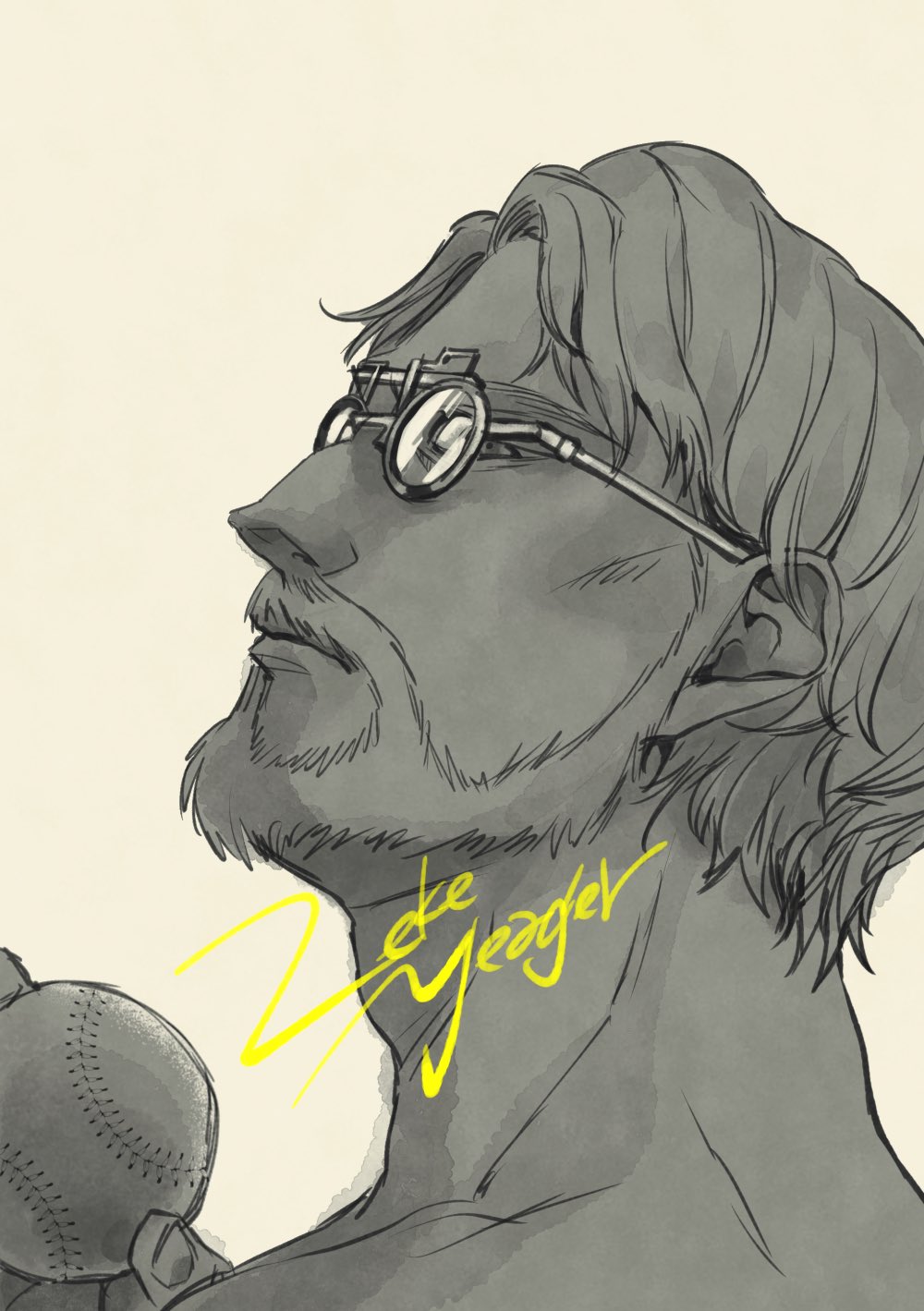 二階堂イロハ ジーク イェーガー 進撃読み出した時に1番ゾッとしたキャラクターが獣の巨人で 進撃のエピソードの中で最も衝撃的だったのが 子供時代の告発シーンでした 戦士長の外見の造形が好きなので 描くの楽しかったです 横顔最高 忘れちゃ