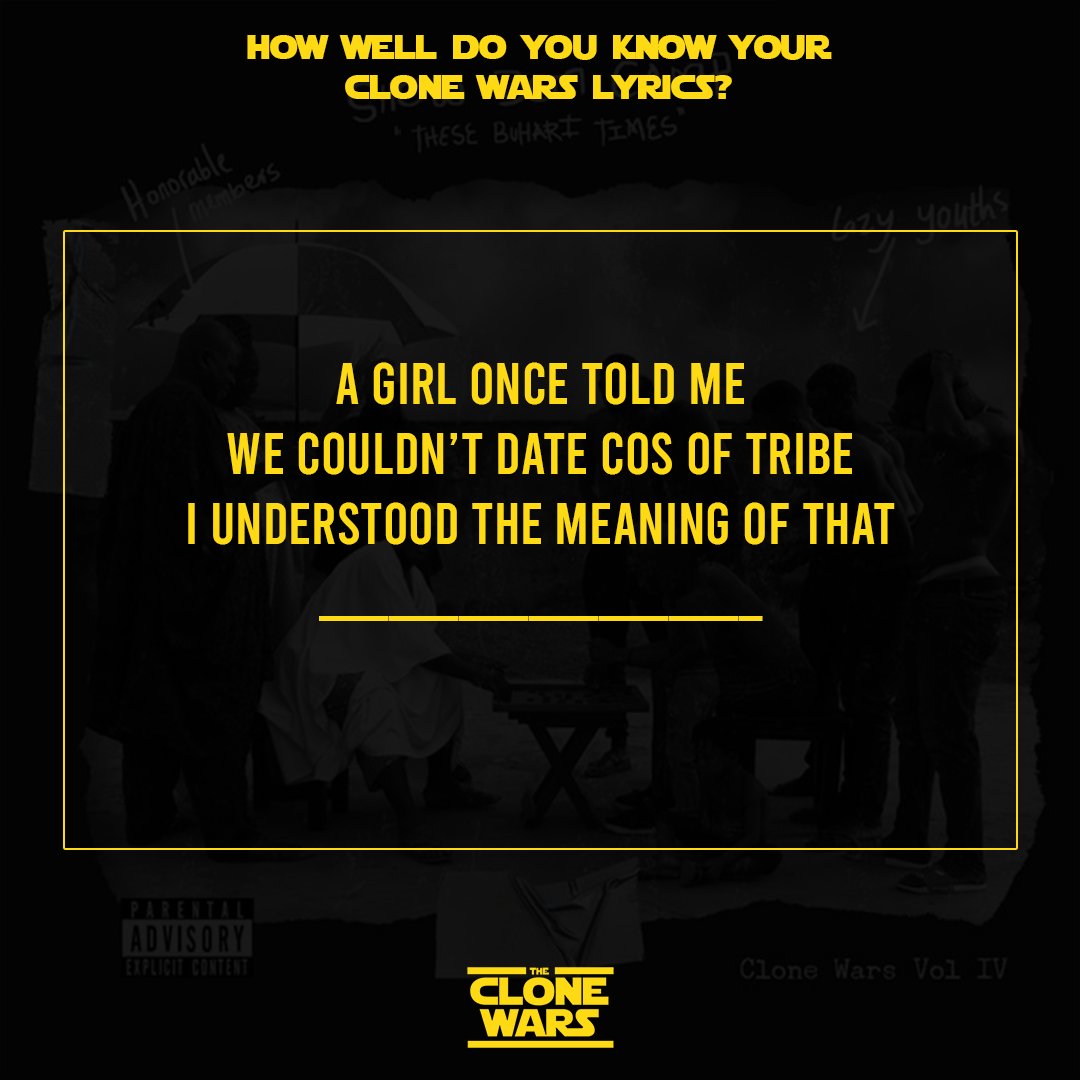 Huge fan of <a href="/ShowDemCamp/">Show Dem Camp</a> ?
Complete the lyrics.
Hint: It was released on the last day of 2016.
#SDCOrBang