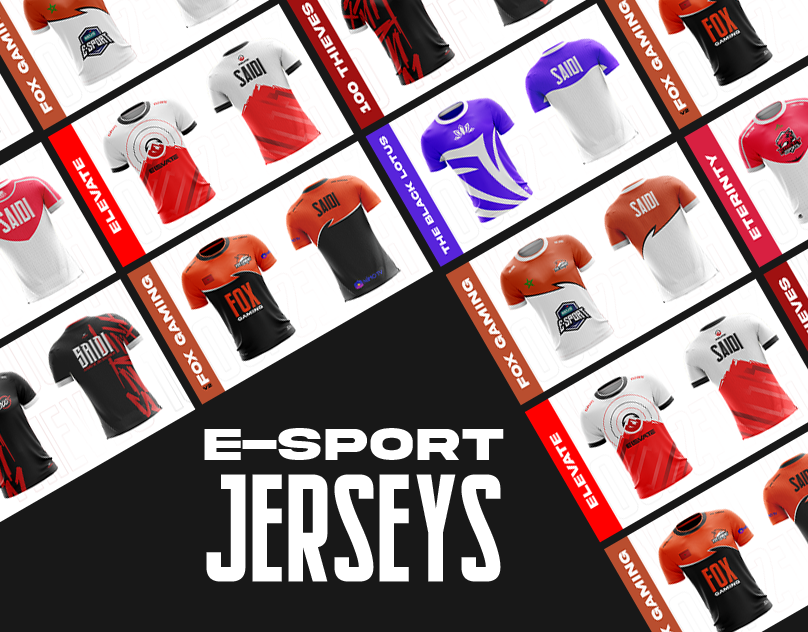 Hassansd9's tweet photo. E-sport jersey design 

support appreciated
https://t.co/YgPABLcDYG https://t.co/OG6EXIxbEv