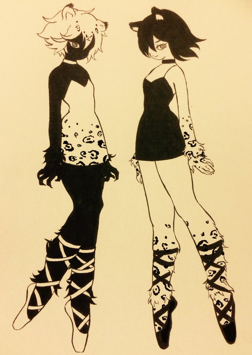 「かなり昔に描いた子たちのファンアートいただけたのがとても嬉しいので元絵をまとめて」|山北東🗻のイラスト