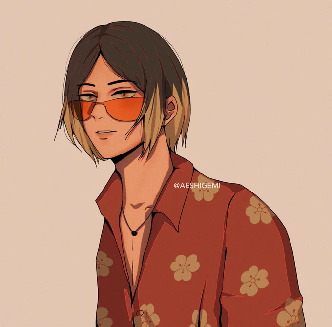 Summer vibes!! ☀️ #Kenma #Kuroo #haikyuu 