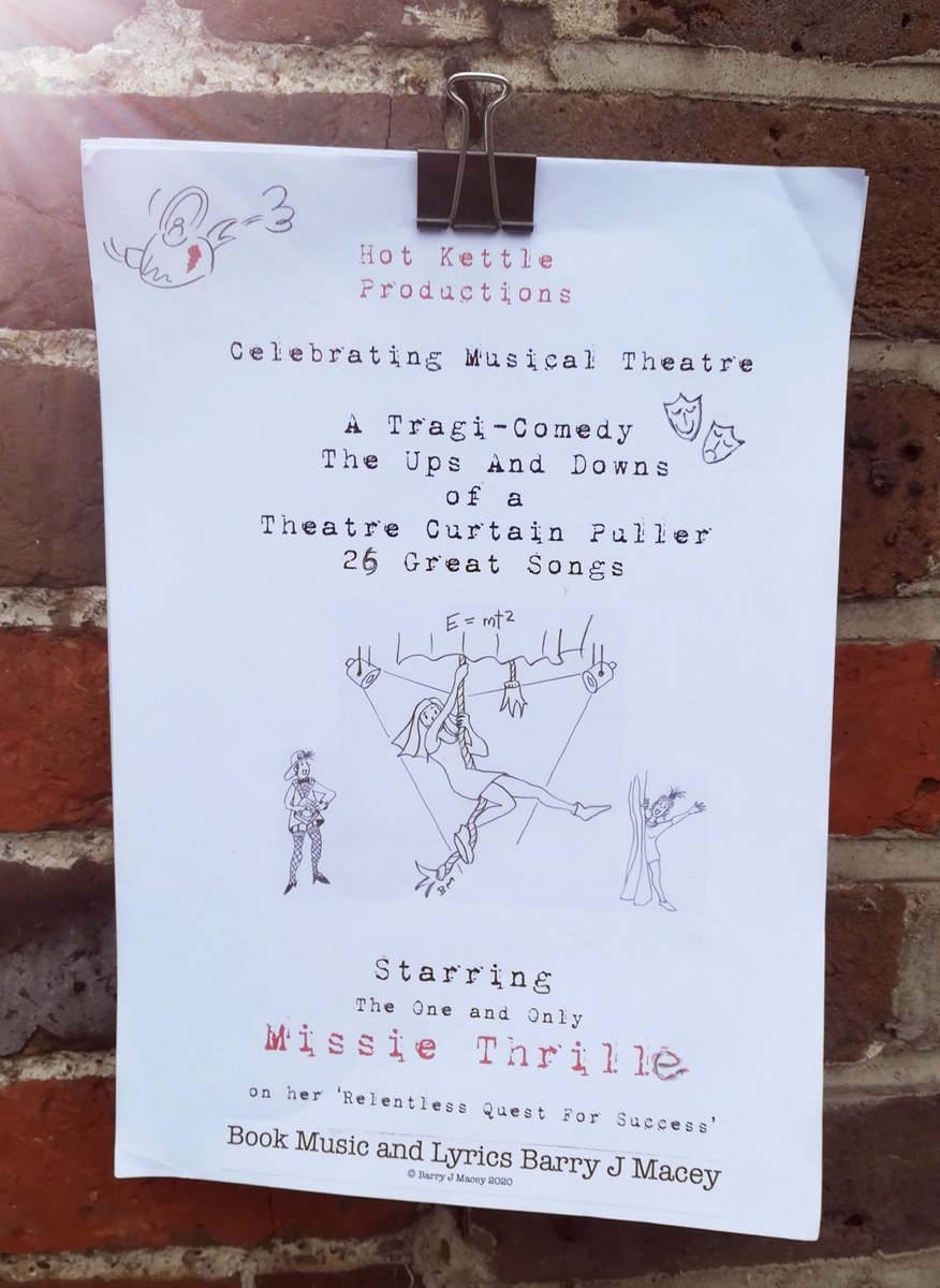 barrymacey's tweet photo. #musicals #musicaltheatre #stage #theatre #musicaltheater
First draft written. A musical for a wide audience. Gathering friends for read throughs, singing and dancing. Great fun from way way outside the box! https://t.co/I3OJ7zAfIG