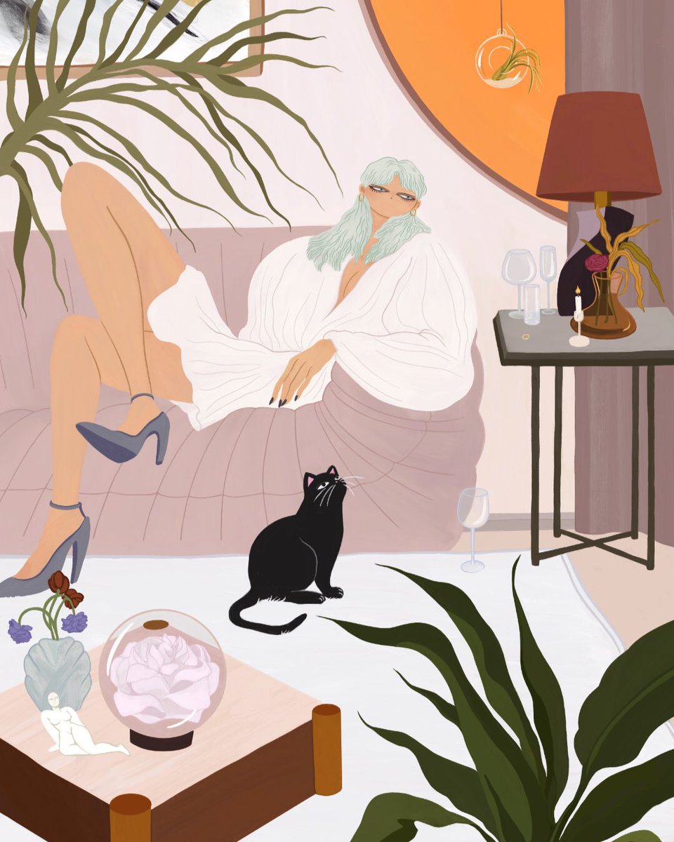 Another art made during one of the lockdowns while stuck in a small and hot apartment, dreaming about a nice house