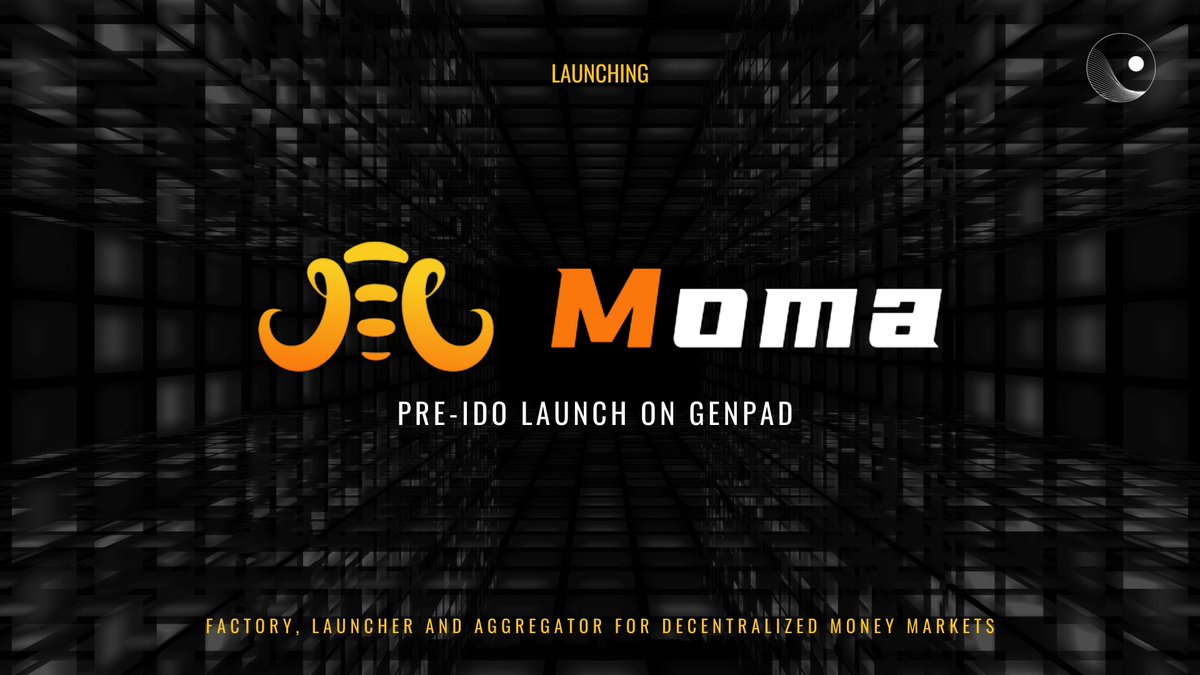 Genesis Shards (@genshards) on Twitter photo 📢 We are excited to announce the #PreIDO for <a href="/Moma_Finance/">Moma.Finance</a> on #Genpad, on 17 May '21 🔥
The Whitelisting Process is now Live until -
🕛 11pm UTC on Saturday, 15 May 2021
#preIDO
#Genpad #GenesisShards $GS #NFT
Details here 👇
genesis-shards.medium.com/introducing-mo… 📢 We are excited to announce the #PreIDO for <a href="/Moma_Finance/">Moma.Finance</a> on #Genpad, on 17 May '21 🔥
The Whitelisting Process is now Live until -
🕛 11pm UTC on Saturday, 15 May 2021
#preIDO
#Genpad #GenesisShards $GS #NFT
Details here 👇
genesis-shards.medium.com/introducing-mo…