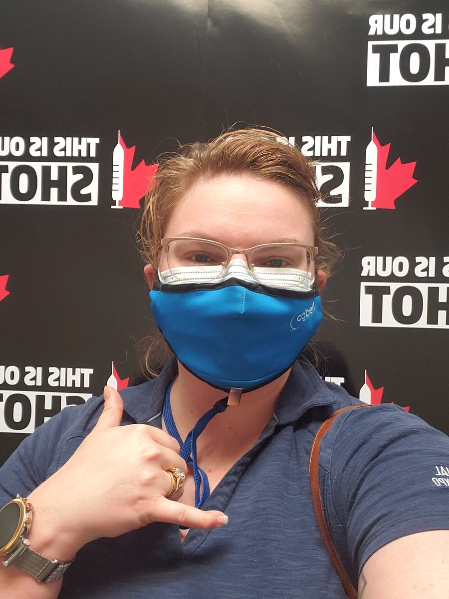 Ms_SparksLady's tweet photo. Got my first dose! #ThisIsOurShot #hamiltonhealthsciences #Pfizer https://t.co/aLjw3jGLH1