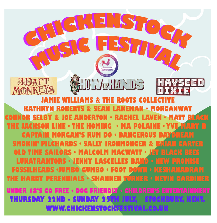 Shire Folk (@folkshire) on Twitter photo Another festival going ahead is <a href="/chickenstockuk/">Chickenstock Festival</a> 22-25 July at #Stockbury, Kent incs <a href="/showofhandsnews/">Show of Hands</a> <a href="/3DaftMonkeys/">3 Daft Monkeys</a> <a href="/JWRoots/">JamieWilliams&theRC</a> <a href="/kathryn_sean/">ᴋᴀᴛʜʀʏɴ ʀᴏʙᴇʀᴛs + sᴇᴀɴ ʟᴀᴋᴇᴍᴀɴ</a> @MorganwayUK <a href="/MaPolainesGD/">Ma Polaine</a> <a href="/connor_selby/">Connor Selby</a> @YveMaryBMusic Hayseed Dixie and lots more! Another festival going ahead is <a href="/chickenstockuk/">Chickenstock Festival</a> 22-25 July at #Stockbury, Kent incs <a href="/showofhandsnews/">Show of Hands</a> <a href="/3DaftMonkeys/">3 Daft Monkeys</a> <a href="/JWRoots/">JamieWilliams&theRC</a> <a href="/kathryn_sean/">ᴋᴀᴛʜʀʏɴ ʀᴏʙᴇʀᴛs + sᴇᴀɴ ʟᴀᴋᴇᴍᴀɴ</a> @MorganwayUK <a href="/MaPolainesGD/">Ma Polaine</a> <a href="/connor_selby/">Connor Selby</a> @YveMaryBMusic Hayseed Dixie and lots more!
