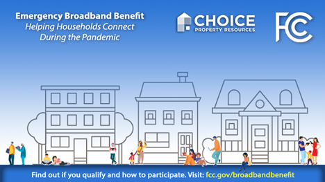 ChoicePropRes's tweet photo. Help spread the word on FCC’s Emergency Broadband Benefit program helping families struggling to afford Internet during COVID-19. Broadband is essential for jobs, healthcare, school, and much more. https://t.co/JBpFE54Q33 #broadbandservice #COVID19 #DigitalDivide #BroadbandForAll https://t.co/Rn0cxB7nP7