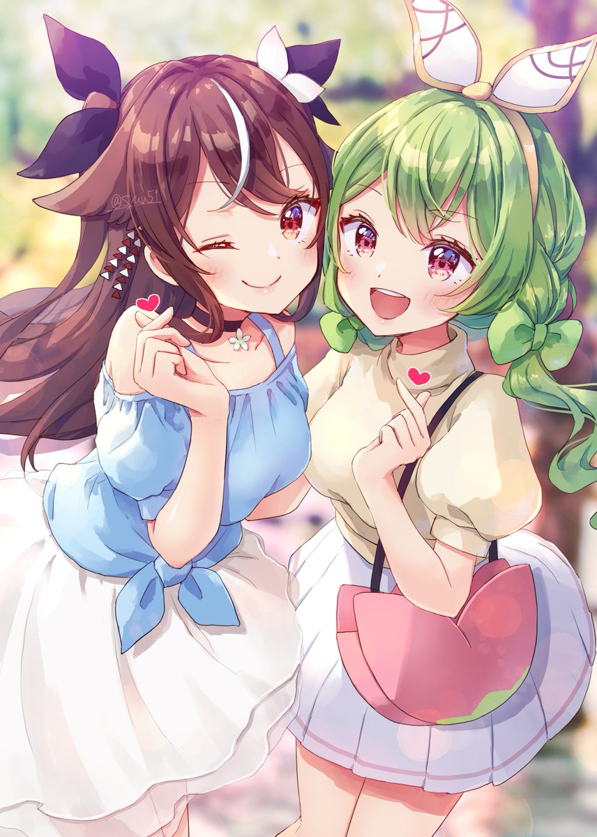 「【skeb】VTuberのFiwi @FiwiVT ちゃんとご友人描かせていただ」|柊木しゅう🌱のイラスト