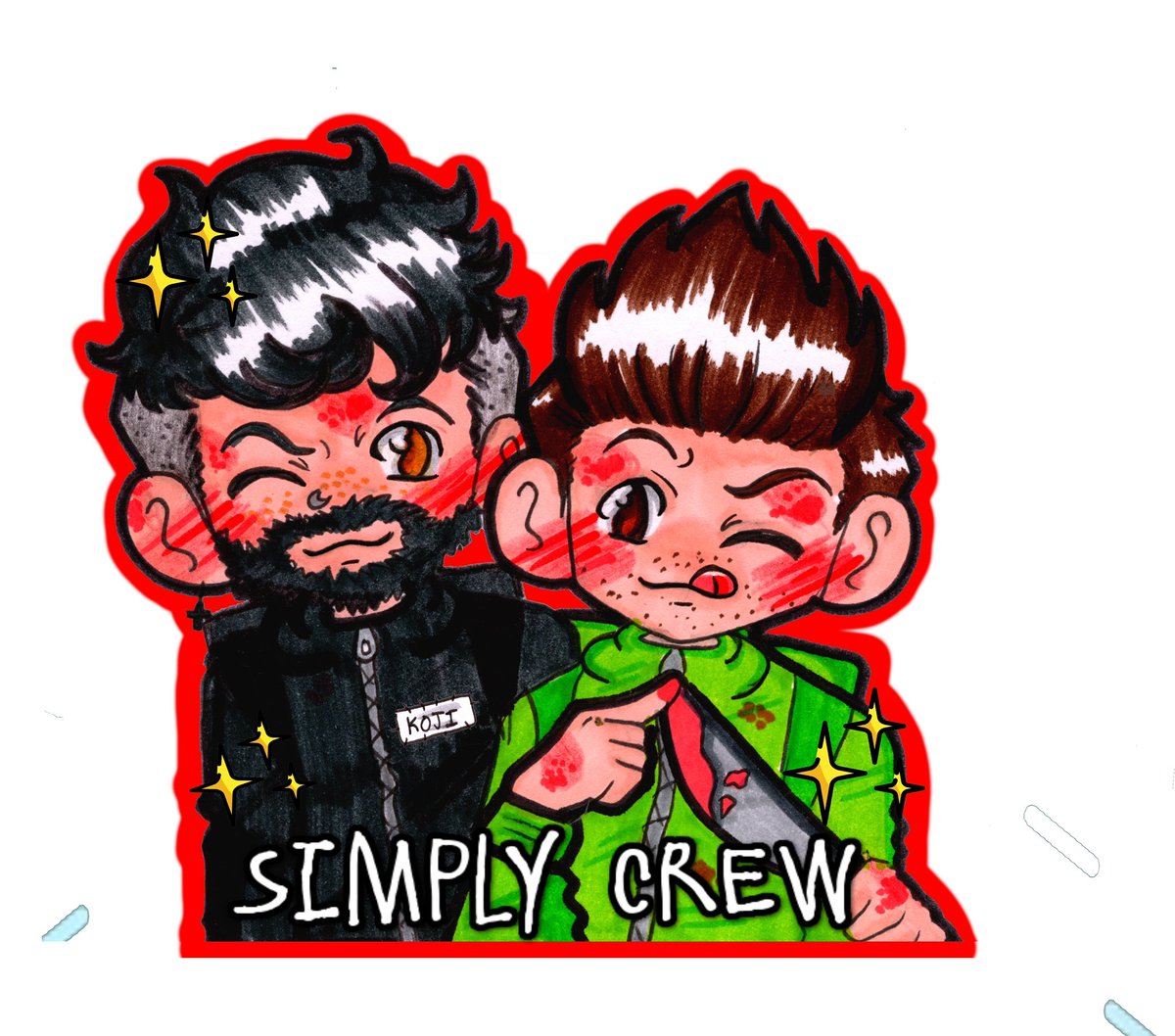 ChibiVillage's tweet photo. I’ve ordered simply crew stickers and I’m excited! 😍 will be on my store soon! @KojisRevenge @EllumYT #crewfu #crewfufanart #crewfuart #simplycrew #hafuandfriends
https://t.co/S2bKJQkspm https://t.co/nNtakfLaKh