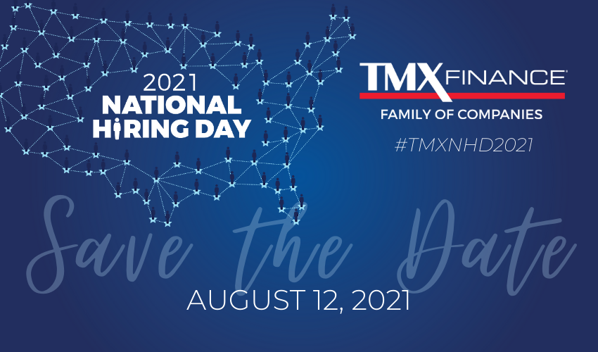 I'm thrilled to announce that National Hiring Day is coming! Mark your calendars for August 12, 2021--it's going to be our biggest hiring event of the year! bit.ly/3vSIAbO