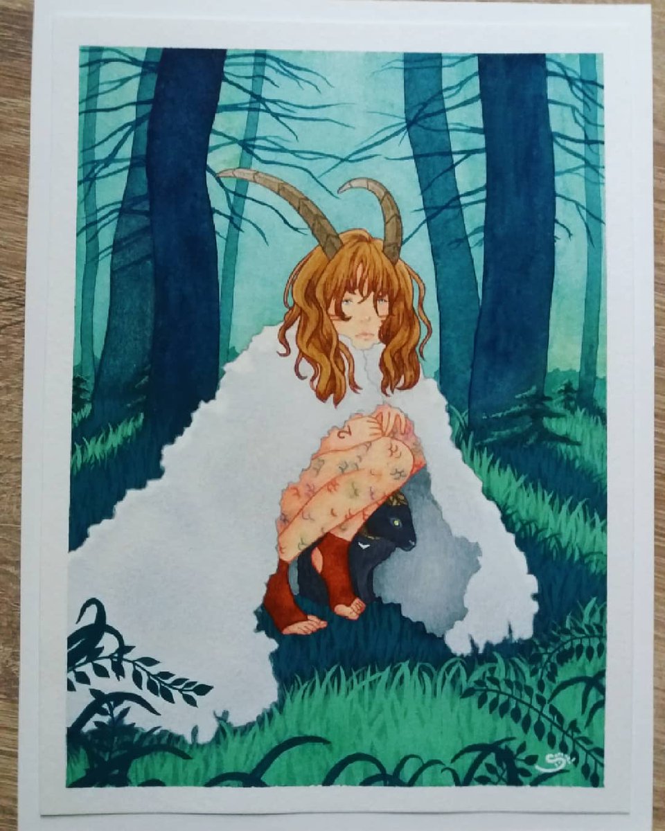 Soranepyon's tweet photo. And here is the drawing I made in case you didn't see it!
.
.
#drawing #dessin #art #traditionalart #watercolorpainting #watercolor #aquarelleart #watercolorartwork #artwork #aquarelleartwork #capricorn #aries #forest #gouache #gouachepainting #painting #peintureaquarelle https://t.co/ZDmJOybEm7