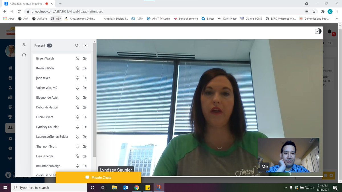 ASFA2021 virtual meeting.  Hosting an expert lounge on pediatric apheresis with Lyndsey Saunier! 
#WashU_pedsneph