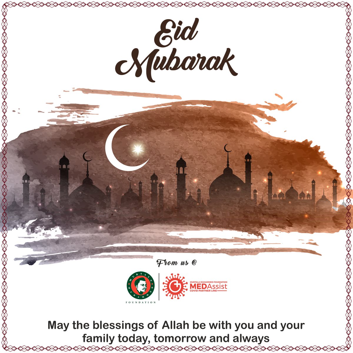 mmfnigeria's tweet photo. As we celebrate #EidMubarak may Allah open doors of success, prosperity and happiness for you and your family.

Happy #EidAlFitr #eidmubarak2021 from all of us at @mmfnigeria &amp; @MEDAssistNG https://t.co/eEe394CPPr