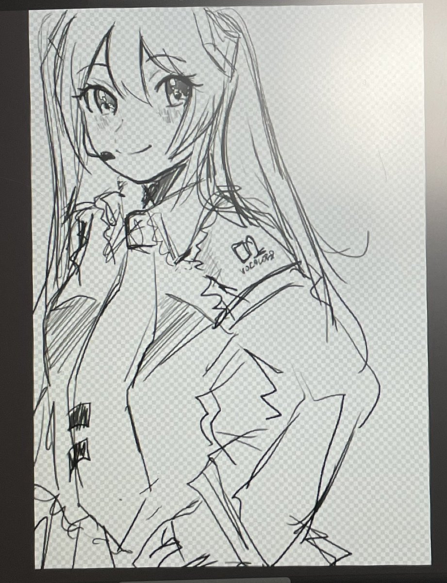 初めてペンタブで絵描いた 初音ミクちゃんごめんよ ひとさばの漫画