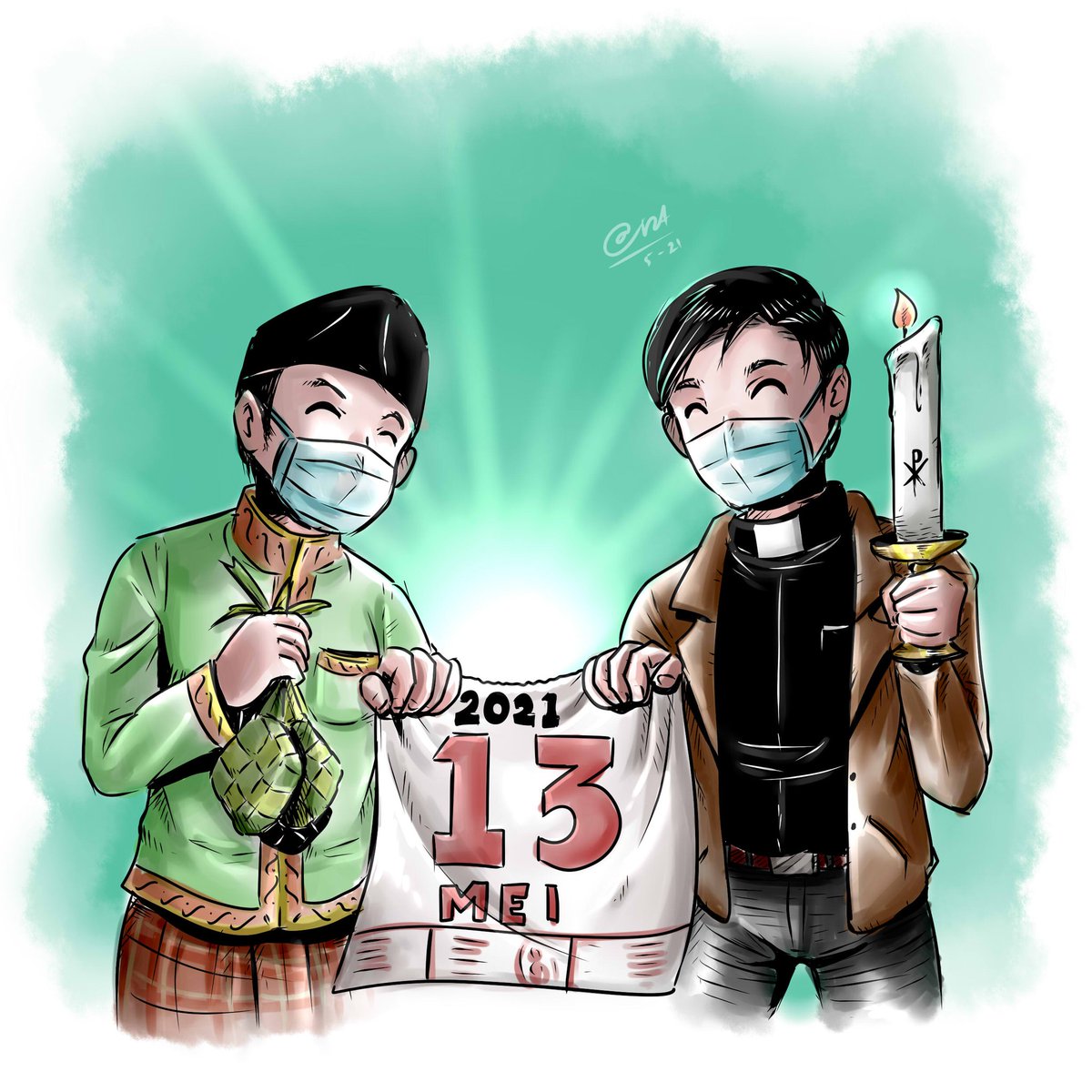 bayuedvra's tweet photo. Selamat Idul Fitri buat semua yang merayakan. Mohon maaf lahir batin.

Selamat hari kenaikan Tuhan buat semua yang merayakan juga. Tuhan memberkati.

Terlalu banyak rahmat yang boleh kita cecap hari ini: kebahagiaan, cinta kasih, persaudaraan. Terima kasih. Terima kasih..😊🙏🏼 https://t.co/WYrJMlcWwf
