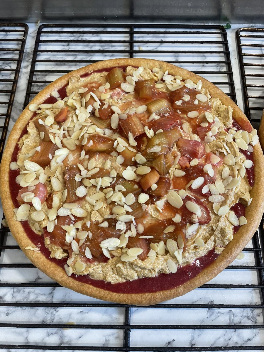 DannyMillarChef's tweet photo. Rhubarb almond tart ready for oven @stock_kitchen #stockhome https://t.co/x7nrNu9uXo