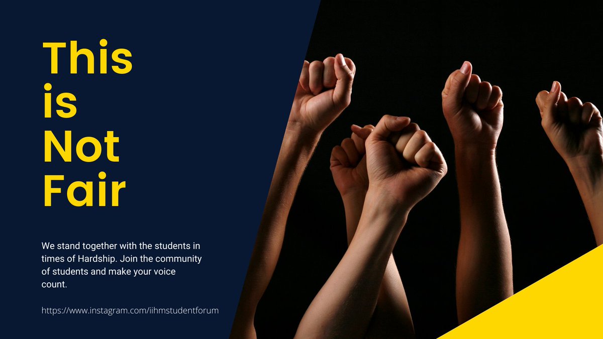 Join the Community Now!! 
Instagram: instagram.com/iihmstudentfor…

#education #westandstrong #studentforum #students #college #community