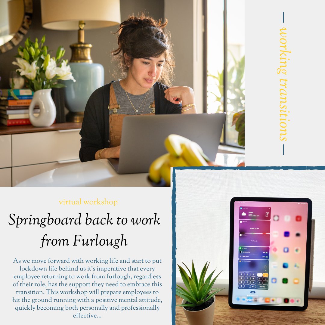 WTransitions's tweet photo. A timely, high impact virtual learning room will prepare employees to hit the ground running with a positive #mental attitude, quickly becoming both personally and professionally #effective. #furlough #transition #employees 

https://t.co/6oQHJK71uI https://t.co/GFS6DFpZ2x