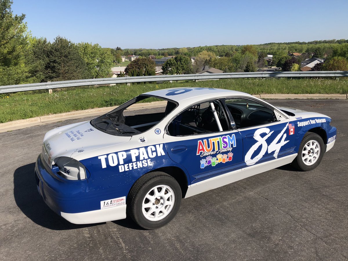 muellersrm3's tweet photo. The 2021 Top Pack Defense 84 car! ๐ #racecar #shorttrack #racing #wisconsin #toppack #gotwood #autismawareness #jeffdostalekphotgraphy #supportveterans https://t.co/tuiaFzLksl