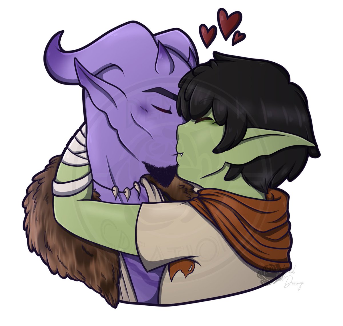 BlueGremlin's tweet photo. 2020 Artfight attack for my wife !

I love these two omg

Enjoy!
---
BB © Kit Desange
Art © Demucreations™ / Tate Desange
.
#Digitalart #Digitalillustration #originalcharacter #clipstudiopaint #goblin #zenari #artfight2020 #teamspice #artistsoftwitter https://t.co/U0AiGamebV
