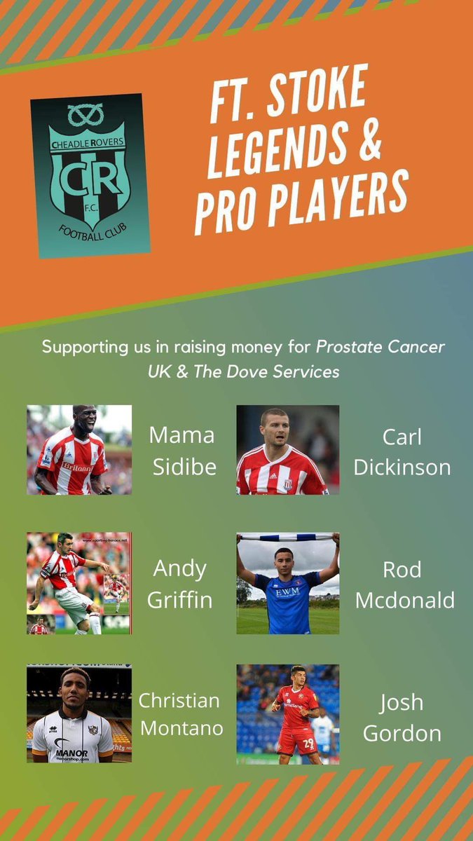 📍 Thorley Drive, Cheadle, ST10 1SA
📅 Sunday 06th June
⏰ 2pm Kick off, Entry from 1pm

Cheadle Rovers XI v Lew’s Legends XI in memory of a great friend Lewis McFarlin❤️

Current &amp; ex pros also playing!!⚽️

Free entry just a small donation, food &amp; drink will be available.