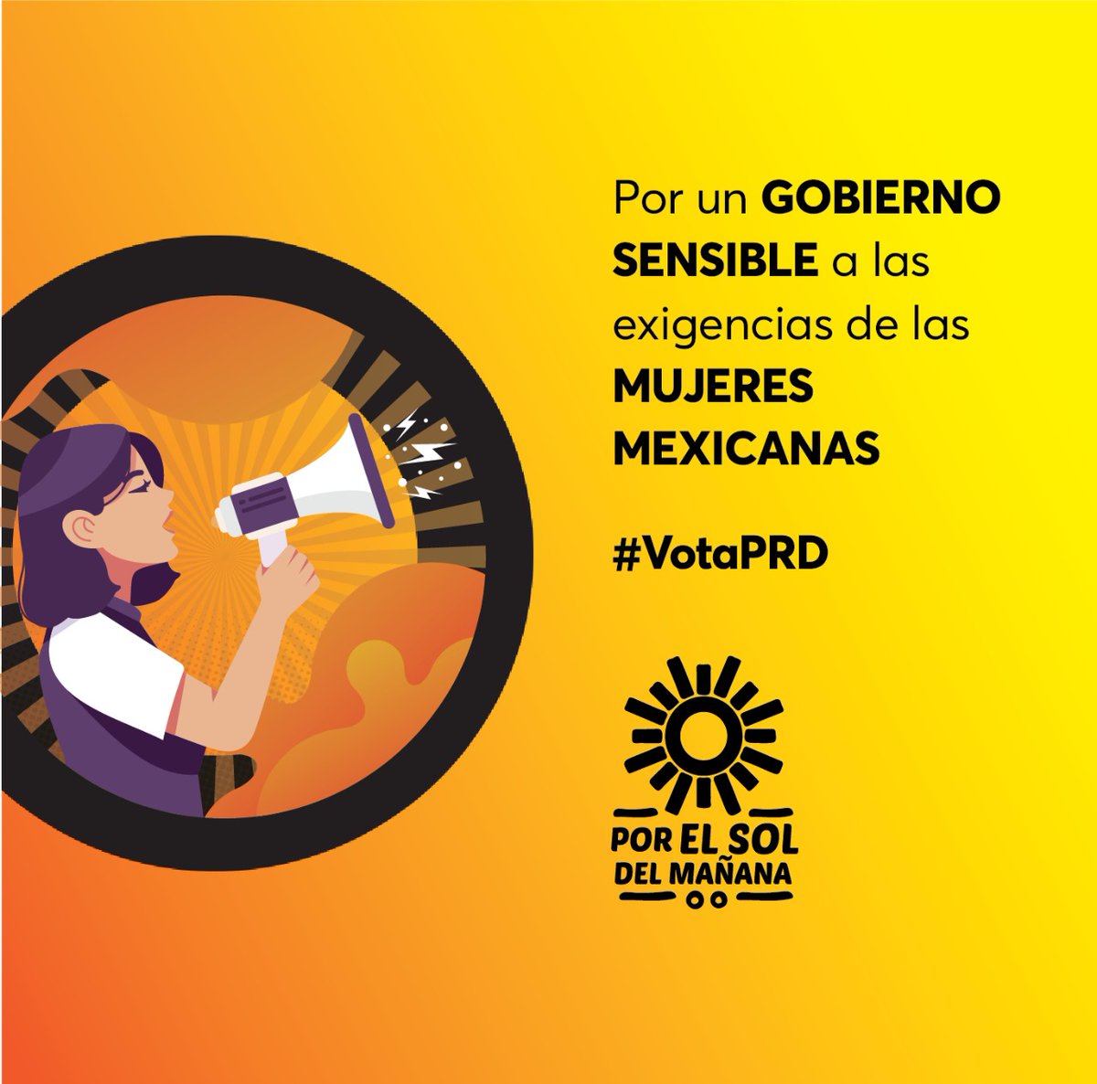 PRDMexico's tweet photo. Ante la creciente ola de feminicidios y la justificada exigencia social de acciones para hacer frente a esta problemática, la respuesta del gobierno fue insensible e irresponsable. Urge recuperar la mayoría en el congreso para hacer valer la voz de las mexicanas. #VotaPRD https://t.co/x5jUw8j73T