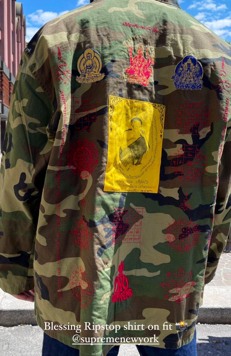 2022年限定カラー Supreme Blessing Ripstop Shirt 販売差し止め商品
