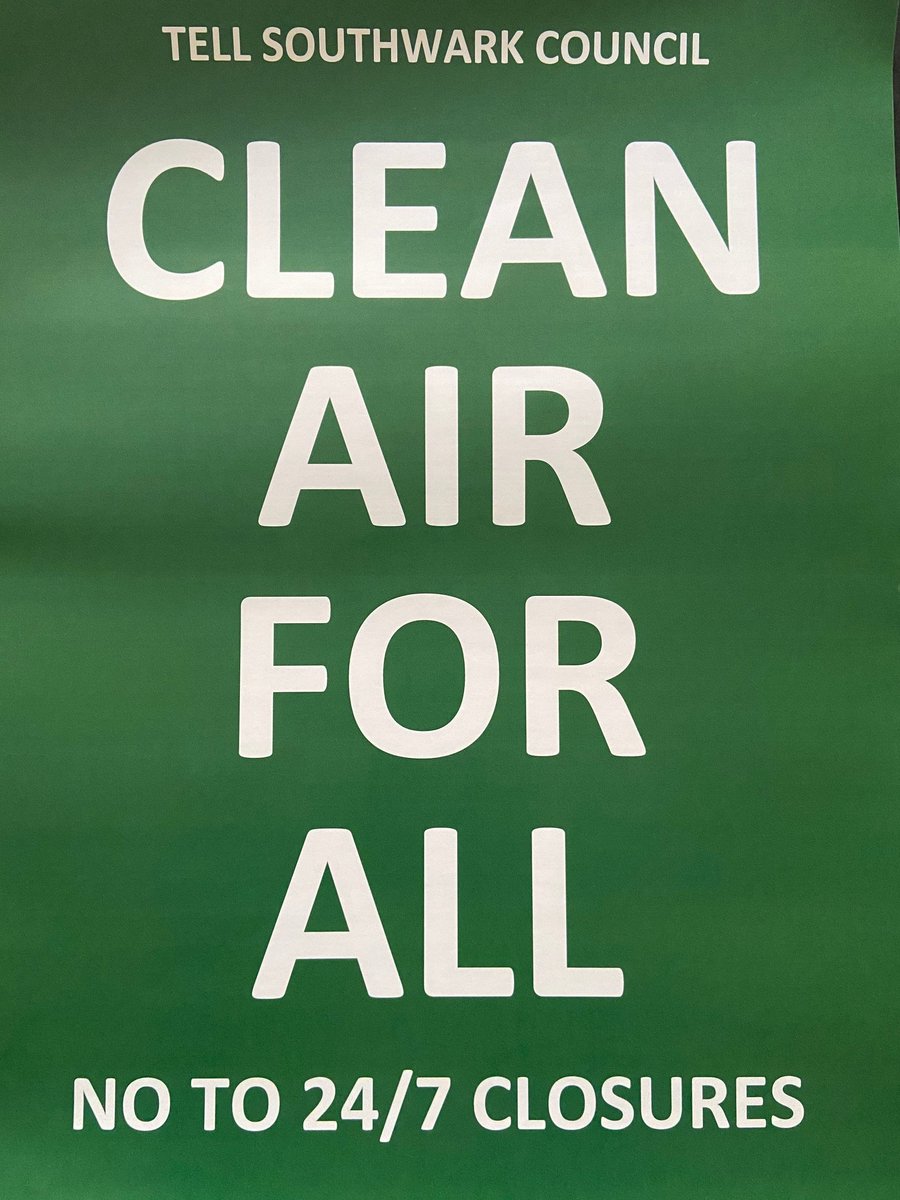 Now this is our kind of campaign! #cleanairforall Thanks @AllianceDulwich for the new poster! 💪💪💪