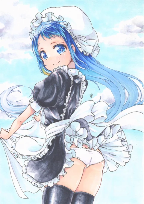 『あ!おかえりなさいませ、ご主人様!』
遅れてメイドの日さみメイド…
 #コピック 