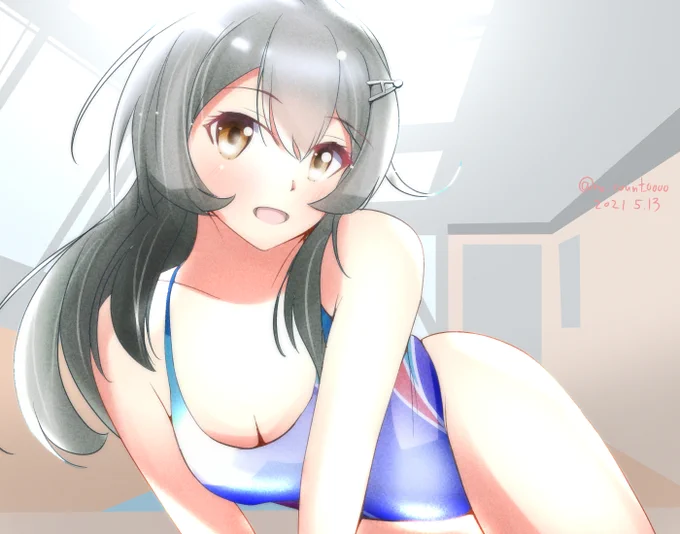 潜水艦おやしお(+28m)

#艦これ版深夜の真剣お絵描き60分一本勝負
#艦これ版真剣お絵描き60分一本勝負_20210513 