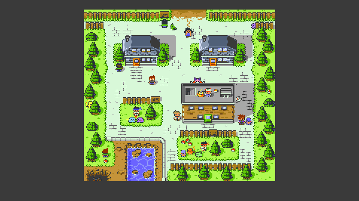 Pixel_Pit's tweet image. "Pallet is the color of pure white beginnings" Pallet Town for #kantoredrawn #pixelart