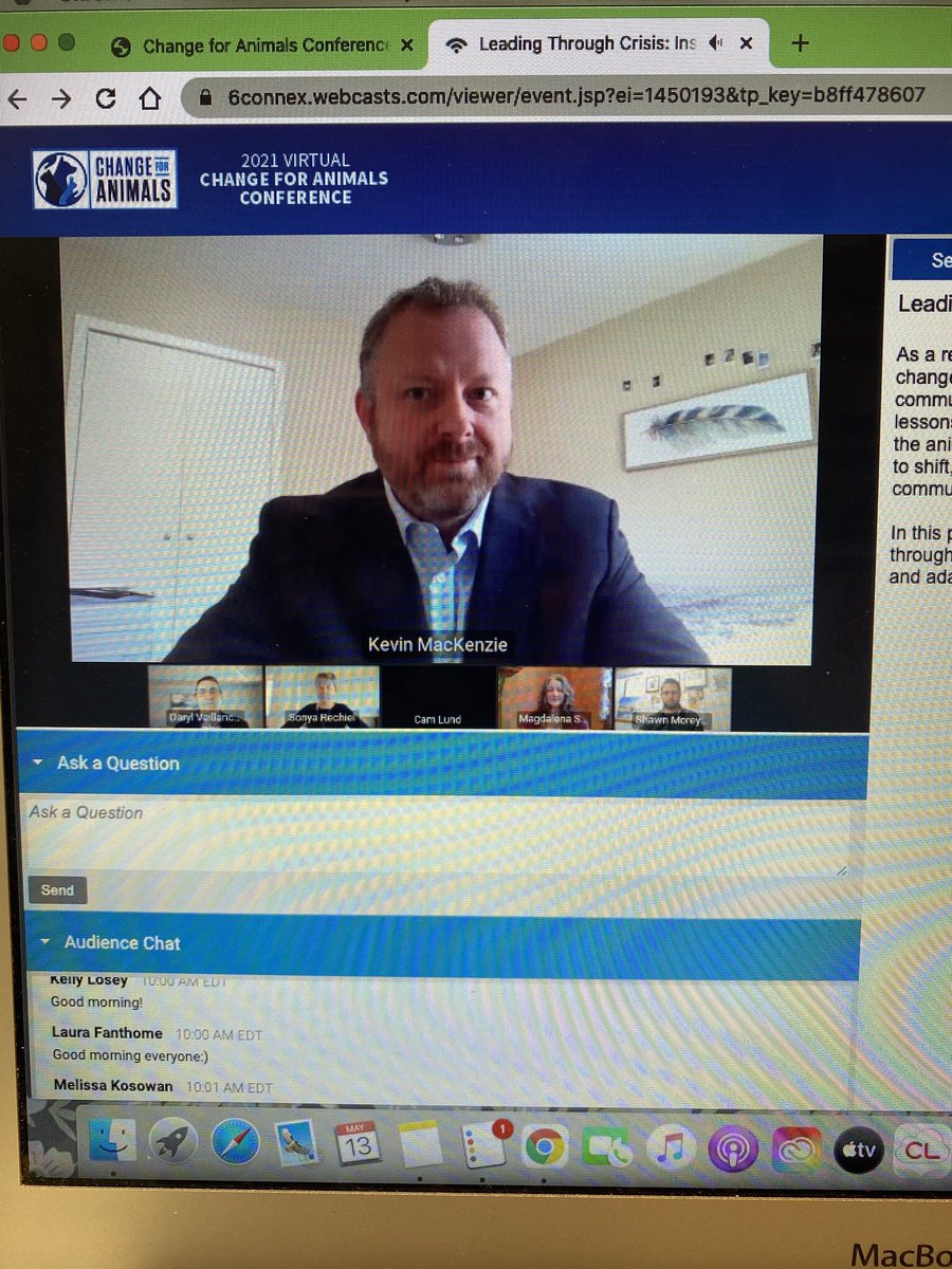AlisonMCross's tweet photo. @ospcakevin rockin’ leading the panel discussion #changeforanimals2021 #ospcaconference https://t.co/8fsJVfjatQ